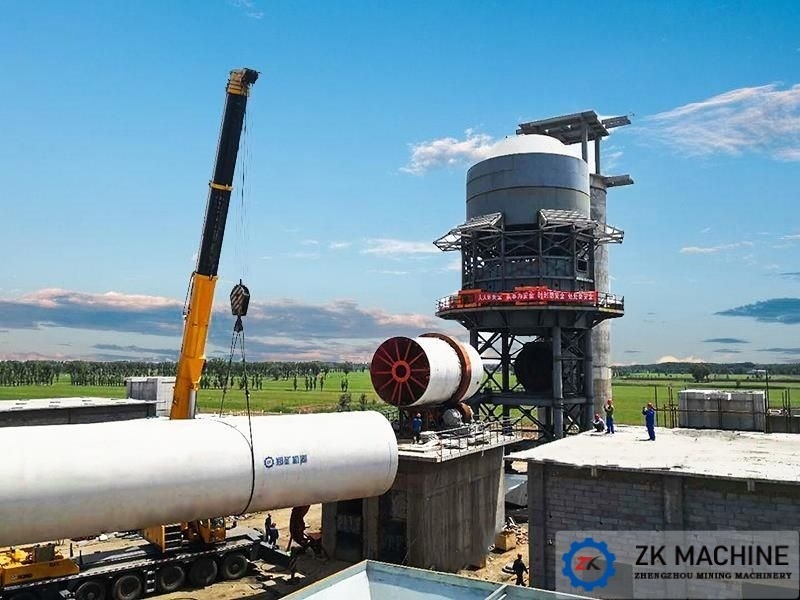 Neues Design 600 T/D Aktive Kalk-Produktionslinie Ausrüstung mit Vorwärmer