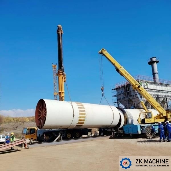2-46 t/h Industrie-Rotationstrockner mit SPS-Steuerungssystem für Mineralientrocknen
